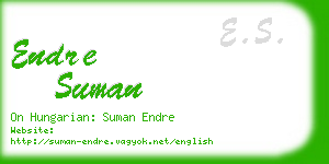 endre suman business card